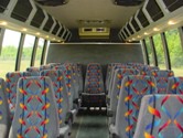 inside of used bus for sale