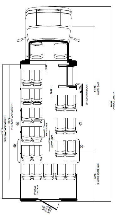 Ventura buses for sale, floorplan