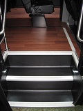 black 25 passenger executive bus, s