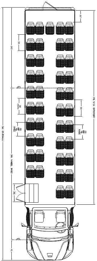 freightliner bus floorplan, 425