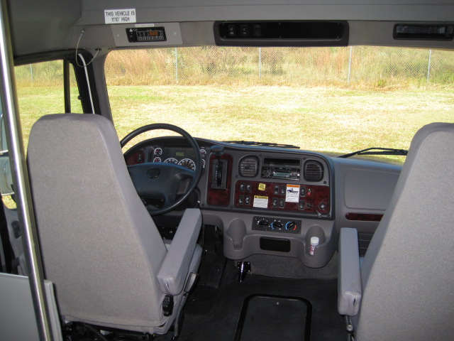 ameritrans freightliner bus with restroom, cb