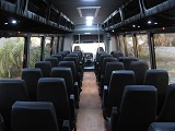 ameritrans freightliner bus with restroom, ir