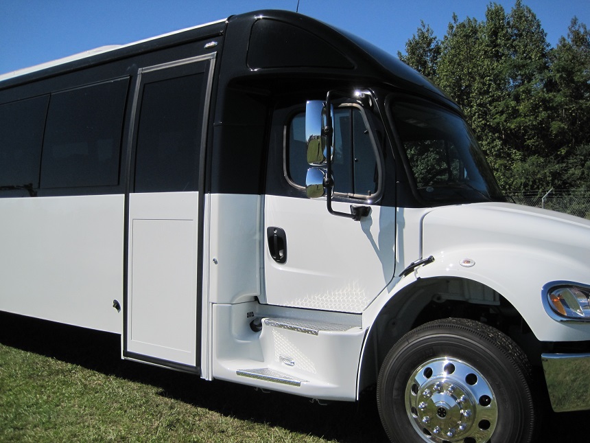 freightliner m2 45 passenger bus with restroom, dc