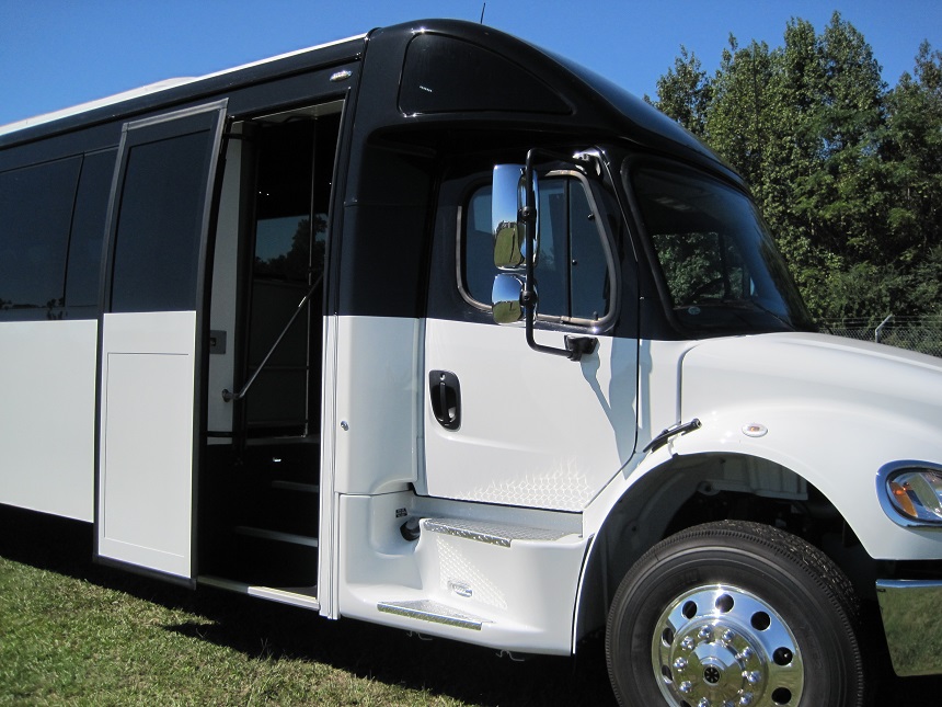 freightliner m2 45 passenger bus with restroom, do