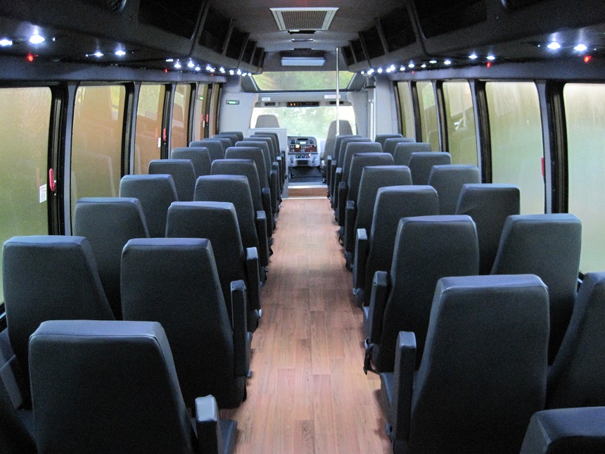 freightliner m2 45 passenger bus with restroom, ir