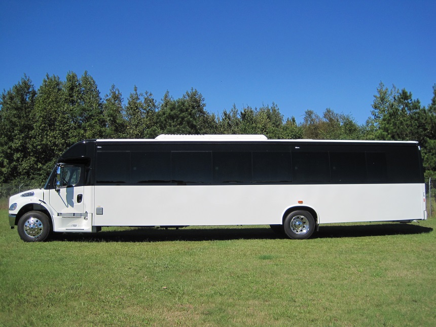 freightliner m2 45 passenger bus with restroom, l