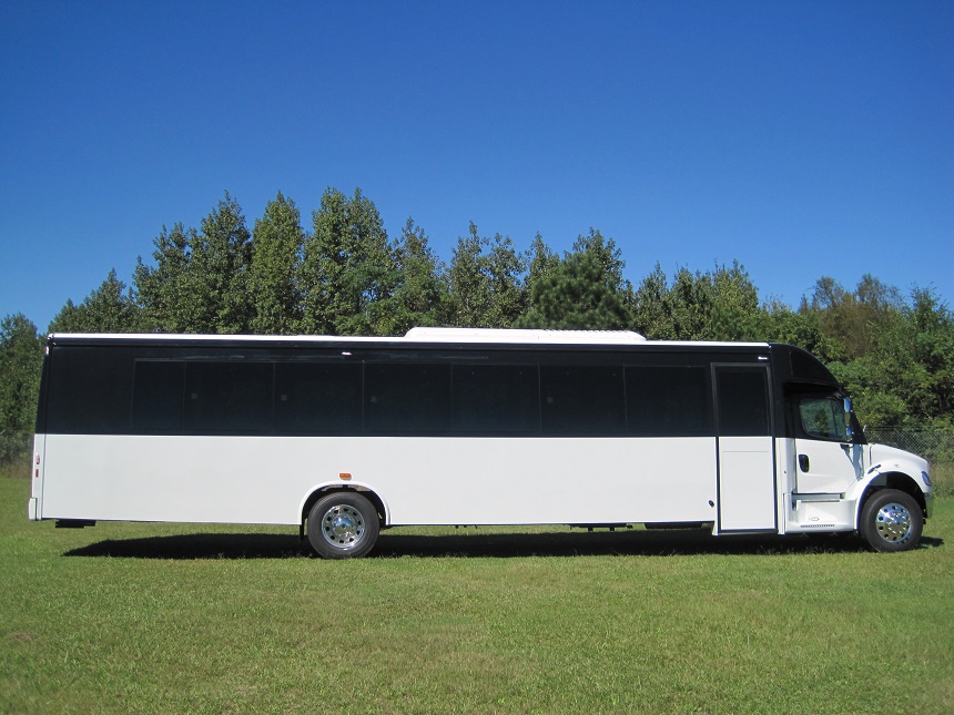 freightliner m2 45 passenger bus with restroom, rt