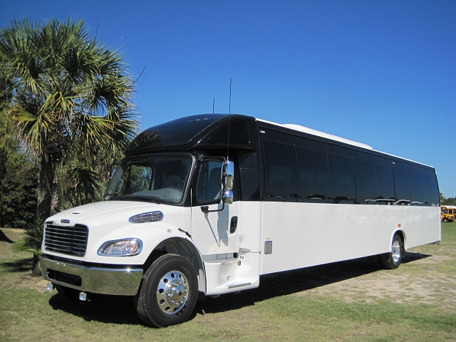 freightliner m2 45 passenger with restroom