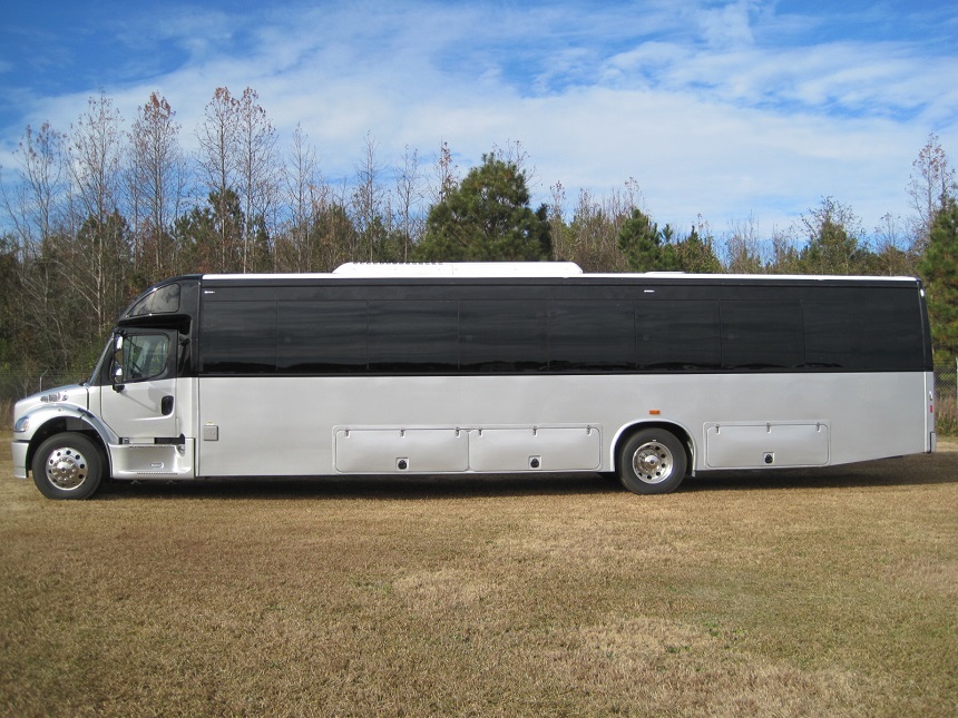 freightliner m2 coach buses with under floor luggage, l