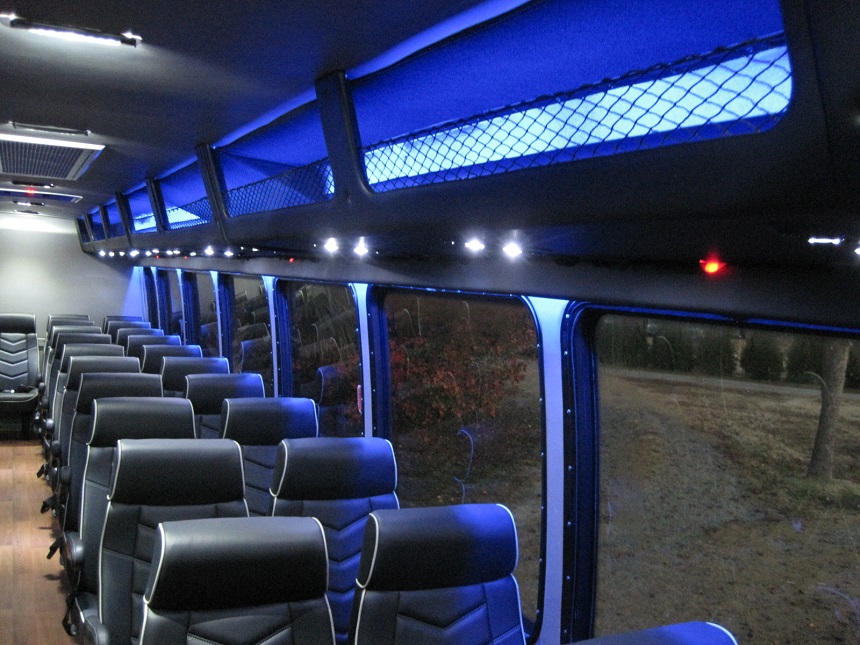 freightliner m2 coach buses with under floor luggage, rack