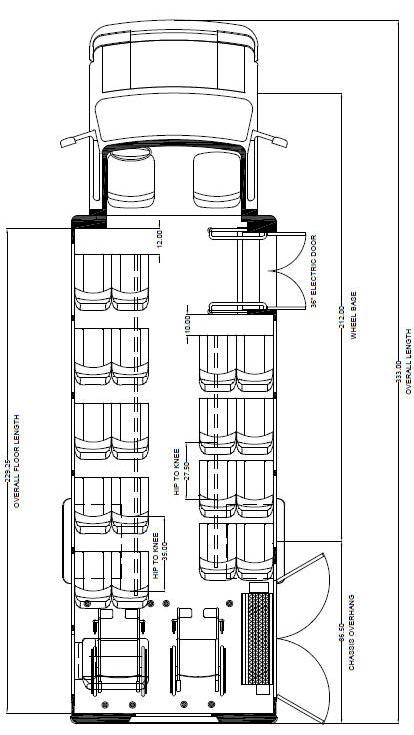 paratransit bus sales, floorplan