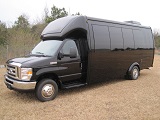 black 15passenger executive buses, df