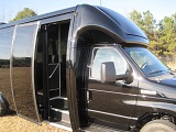 black 15 passenger executive buses, do