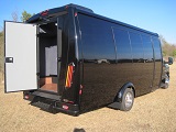 black 15passenger executive buses, lug