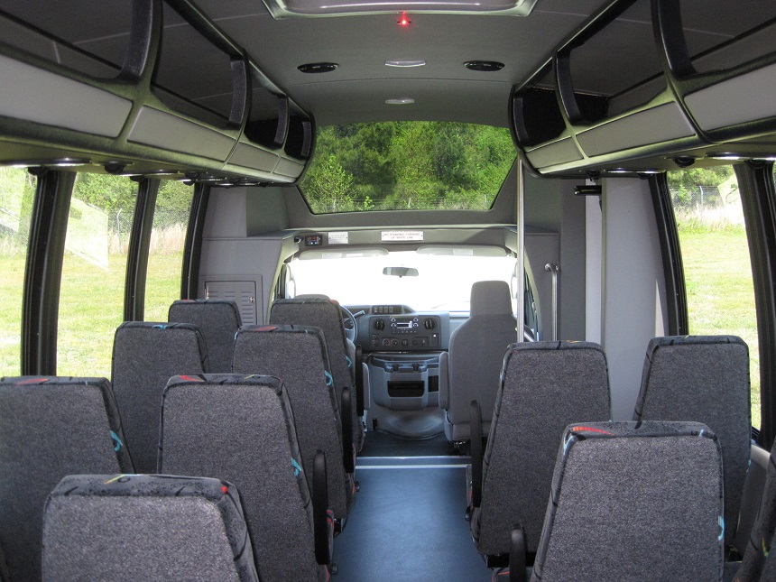 buses with passenger front viewing windows, ir