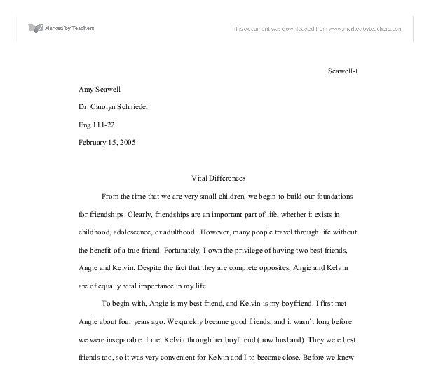 Best compare and contrast essay