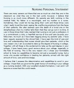Great personal statements