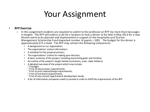 Order assignment