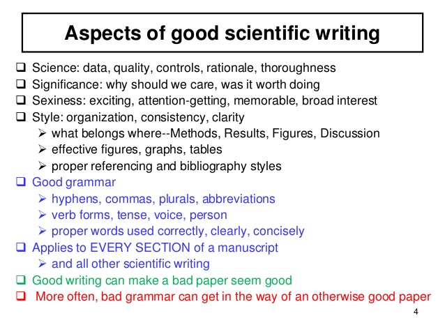 Scientific writing