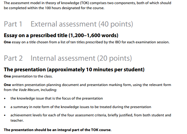 Tok essay help