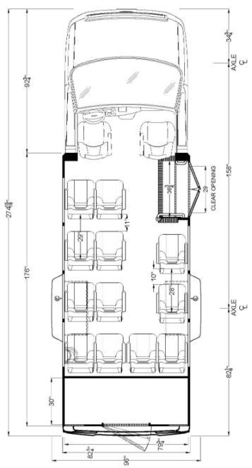 turtletop van terra XL, floorplan