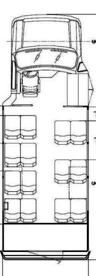 used buses for sale, floorplan