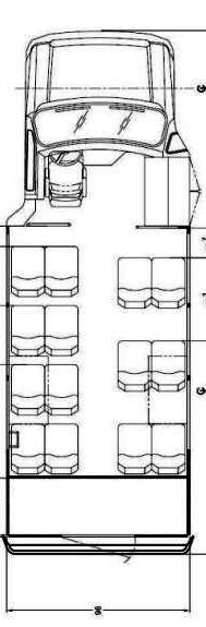 used bus sales 15 passenger rear luggage, floorplan