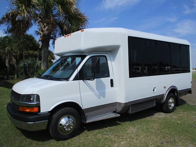 used bus sales, 15 passenger with rear luggage