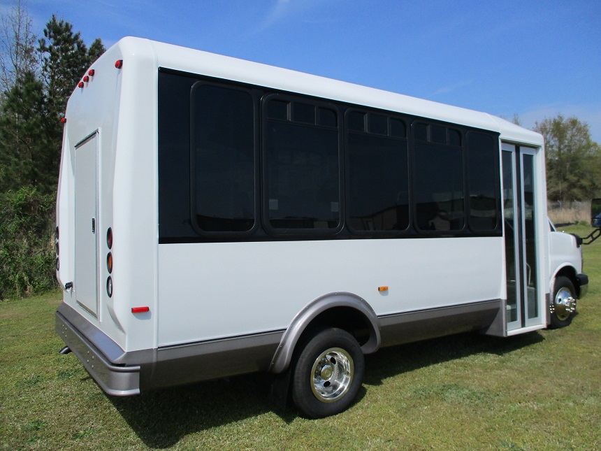 used bus sales, 15 passenger with rear luggage, dr