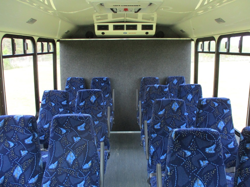 used bus sales, 15 passenger with rear luggage, 