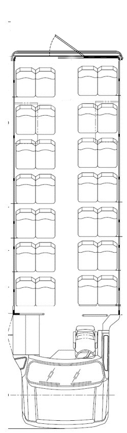 used buses for sale, eldorado, floor plan