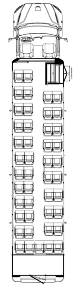 used freightliner buses for sale, floorplan
