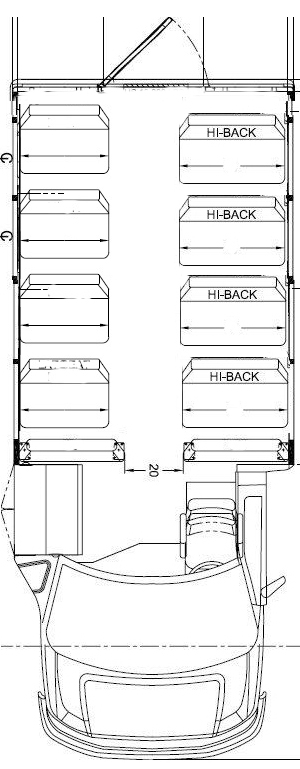 daycare bus sales, floorplan
