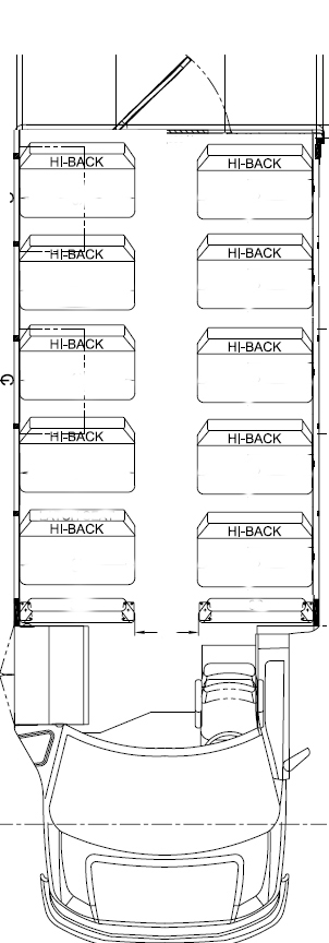 small school buses for sale, floor plan