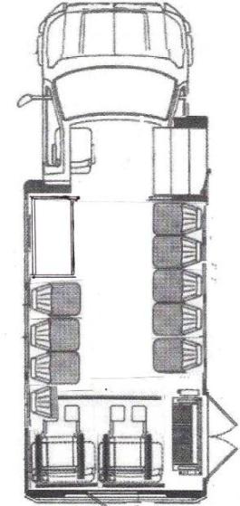 2 wheelchair handicap busses for sale, floorplan