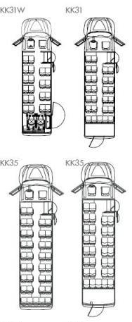 Krystal Koach International 3200 Bus diagram